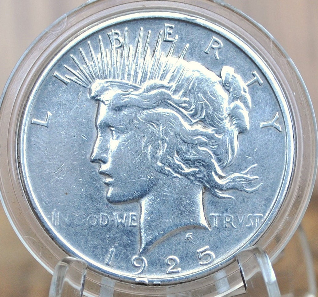 1925-S Peace Silver Dollar - Choose by Grade, VF-XF (Very to Extremely Fine) - San Francisco Mint - 1925 S Peace Dollar 1925 Silver Dollar