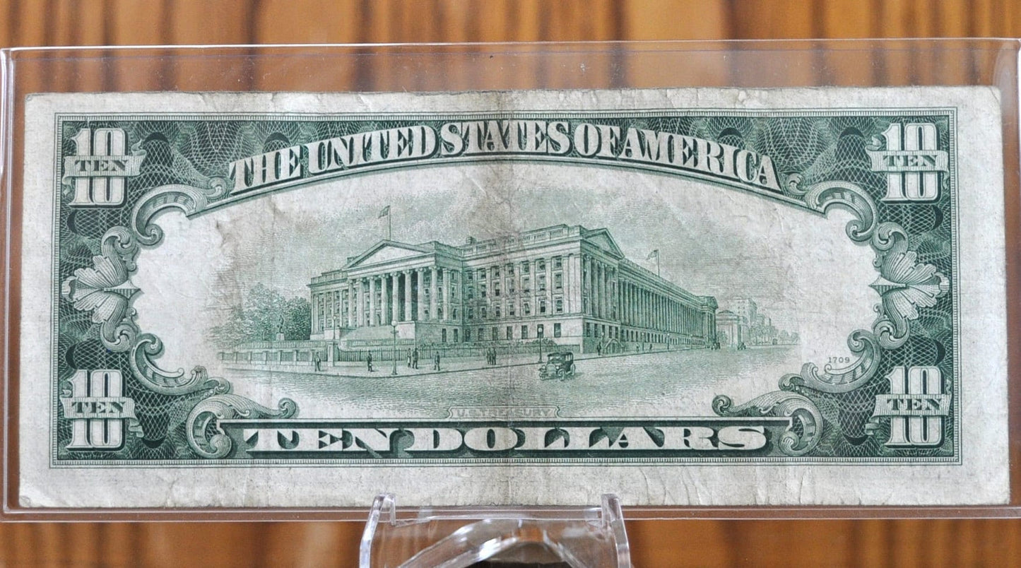 1950 10 Dollar Bill - Choose by Grade - 1950 Ten Dollar Federal Reserve Note - Fr#2010-Fr#2015B