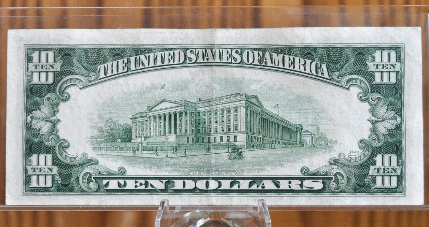 1950 10 Dollar Bill - VF/XF - 1950 Ten Dollar Federal Reserve Note - Fr#2010-Fr#2015B