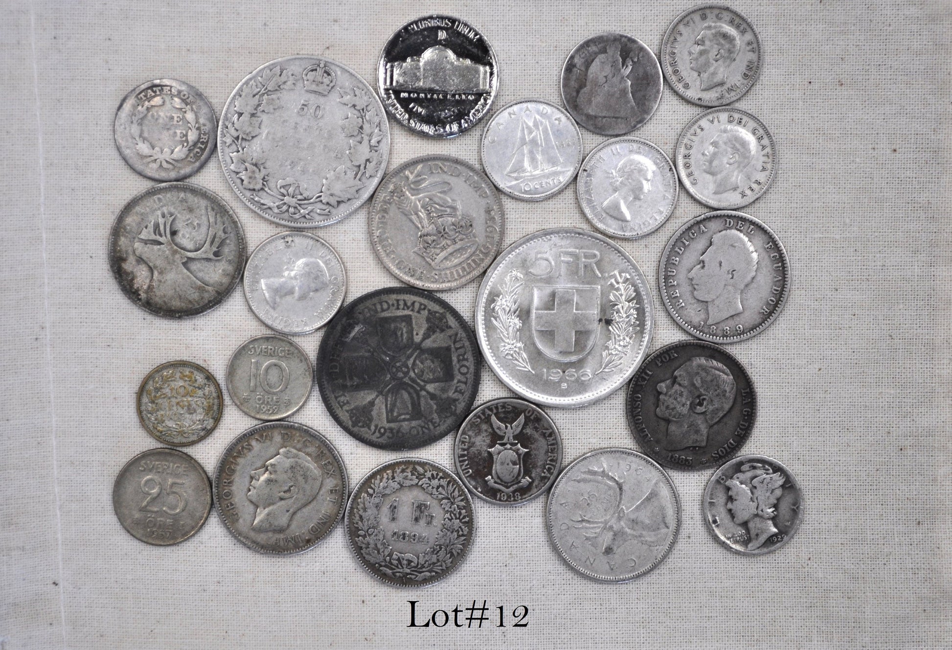 Lot of World Silver Coins - Multiple Lots Available, Check it out! - Cool / Unique Silver Coin Lot - Old Silver Coins - Large Coin Lot!