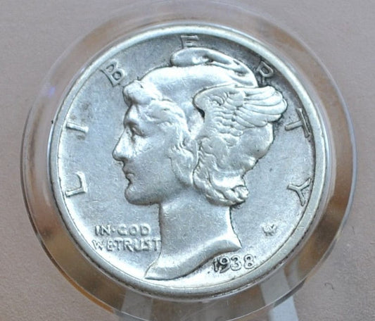 1938 Mercury Dime P,D,S - Choose by Mint & Grade - 1938 D Winged Liberty Head 1938 S Mercury Dime 1938