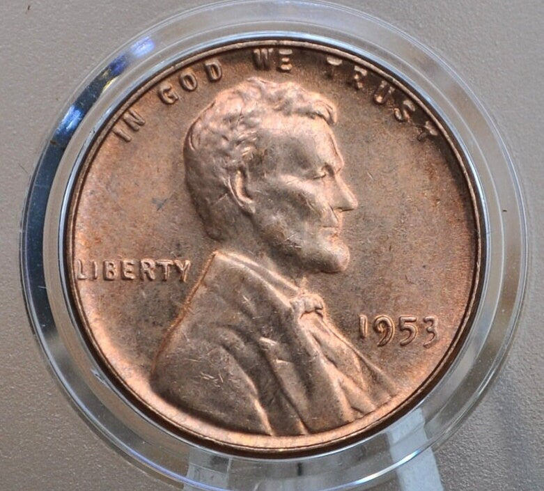 1953 S Wheat Penny - 68th Anniversary - Collectible Coin - San Francisco Mint