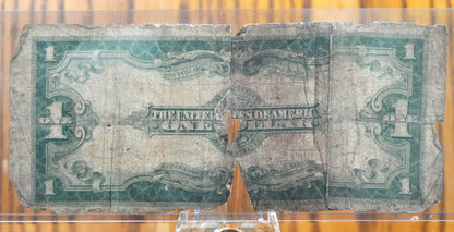 1923 Silver Certificate Large Note 1 Dollar Bill - Cull Grade / Torn - 1923 One Dollar Silver Cert - Fr.237 / Fr237 - Speelman / White