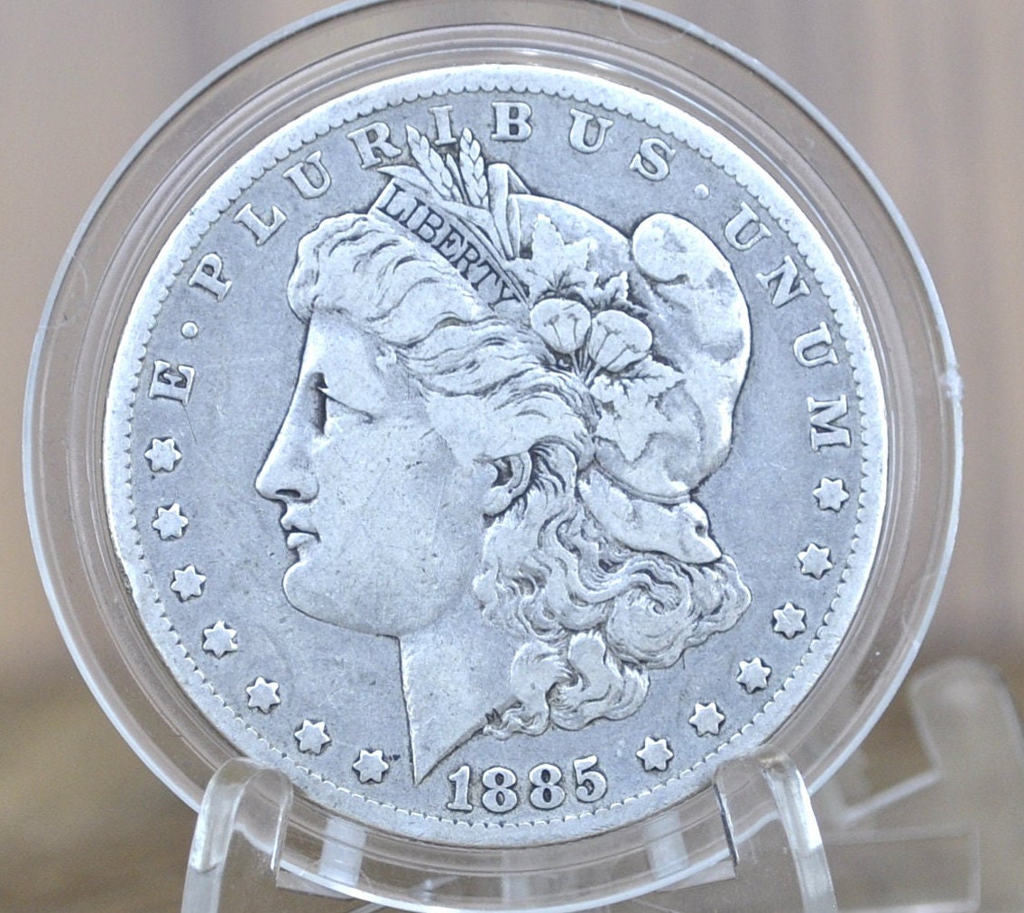 1885 Morgan Silver Dollar - XF-BU (Extremely Fine to Uncirculated [MS60+]), Choose by Grade 1885 P Morgan Dollar 1885 Silver Dollar