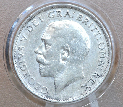 1917 Great Britain Silver 1 Shilling UK One Shilling 1917 - About Uncirculated Grade, Lustrous Coin - 1 Shilling 1917 Sterling Shilling UK