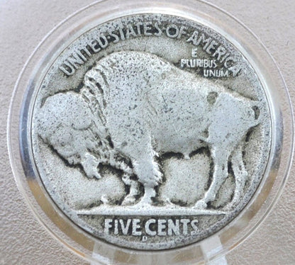 1917-D Buffalo Nickel - Acid Date / Acid Obverse - VG Details - Semi-Key Date - 1917 D Indian Head Nickel 1917 D