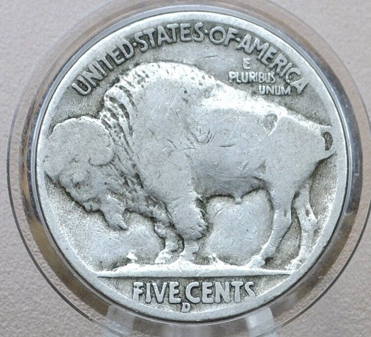 1917-D Buffalo Nickel - Acid Date / Acid Obverse - VG Details - Semi-Key Date - 1917 D Indian Head Nickel 1917 D