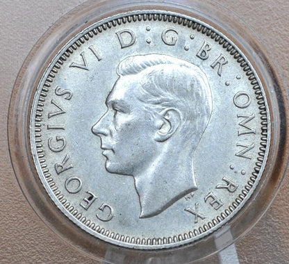 1944 Silver Shilling UK 1944 One Shilling - AUBU - King George VI - 1 Shilling 1944 Silver Scotland - Silver Shilling