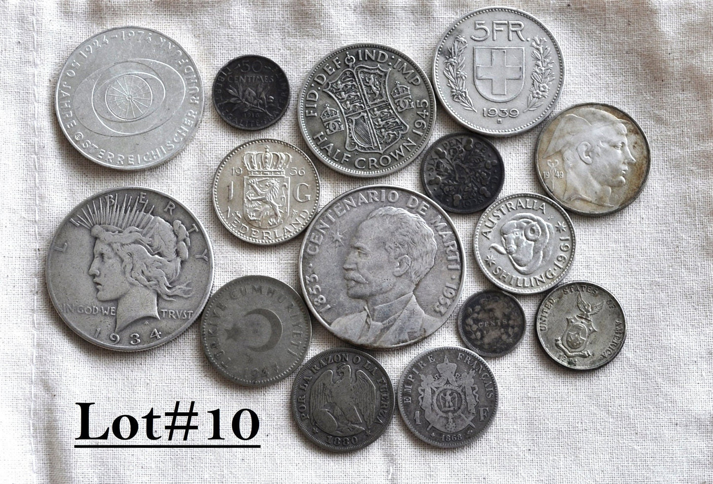 Lot of World Silver Coins - Multiple Lots Available, Check it out! - Cool / Unique Silver Coin Lot - Old Silver Coins - Large Coin Lot!