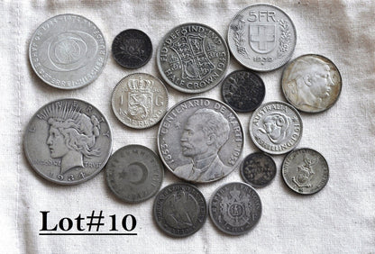 Lot of World Silver Coins - Multiple Lots Available, Check it out! - Cool / Unique Silver Coin Lot - Old Silver Coins - Large Coin Lot!