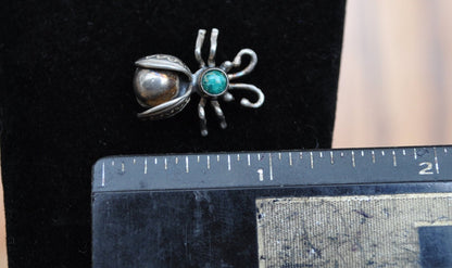 Awesome Vintage Bee Pin! Sterling Silver, Opal Stone - Silver Bee Pin / Sterling Honeybee Pin - Bug Jewelry, Vintage Bee Jewelry!