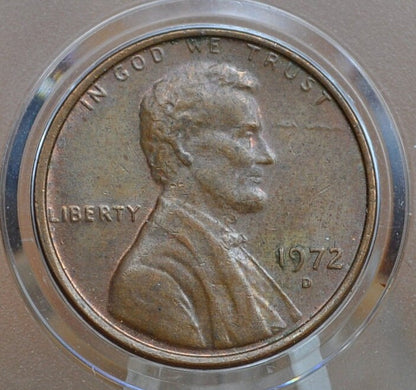 1972 P,D,S Lincoln Memorial Penny - Philadelphia, Denver, San Francisco Mints - Collectible Coin - 1972 P 1972 D 1972 S Memorial Cent