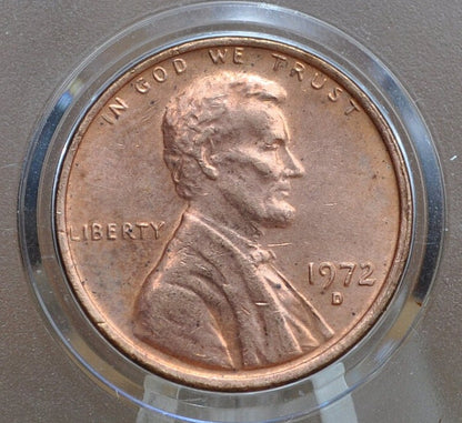 1972 P,D,S Lincoln Memorial Penny - Philadelphia, Denver, San Francisco Mints - Collectible Coin - 1972 P 1972 D 1972 S Memorial Cent