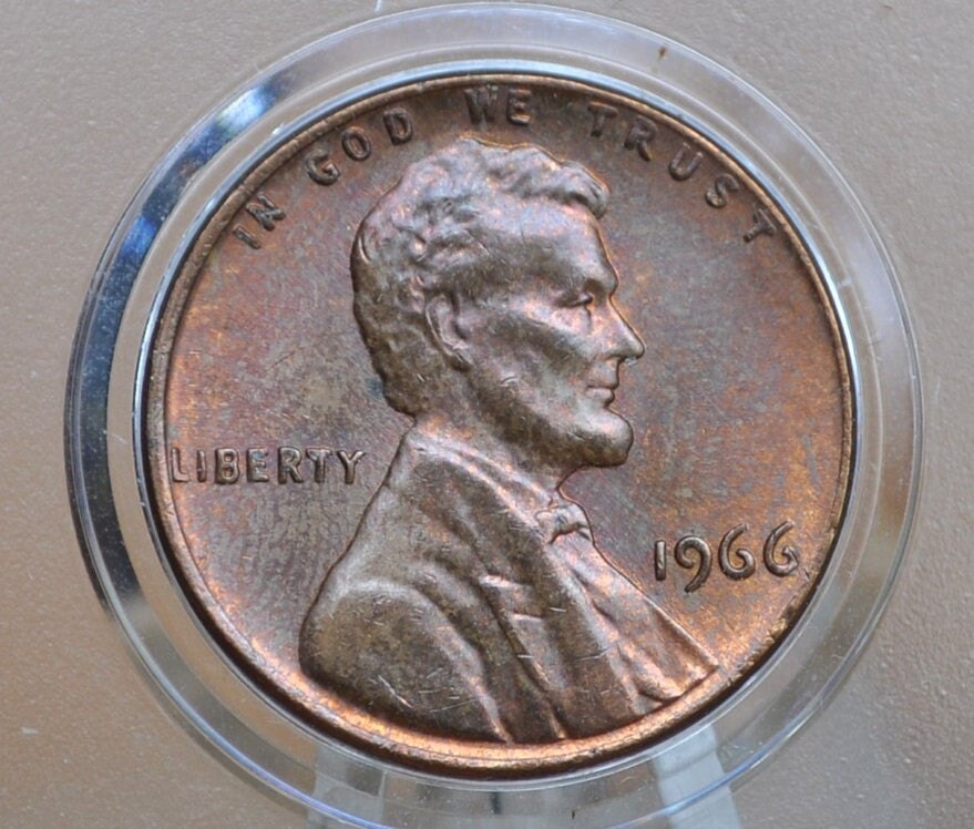 1966 Lincoln Memorial Penny - Choose by Grade/Color - Collectible Coin - 1966 P 1966 D 1966 S Memorial Cent
