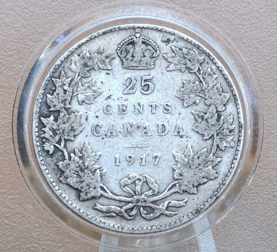 1918-1936 Canadian Silver Quarters - King George V - 92.5% Silver Quarters, Choose by Date - Canadian Coin Collection - Old Canada 25 Cents
