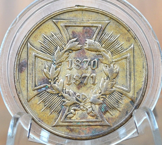 1870-1871 Prussian War Medal - German States War Medal 1871, German Combat Medal, Victory Medal of the Franco-Prussian War