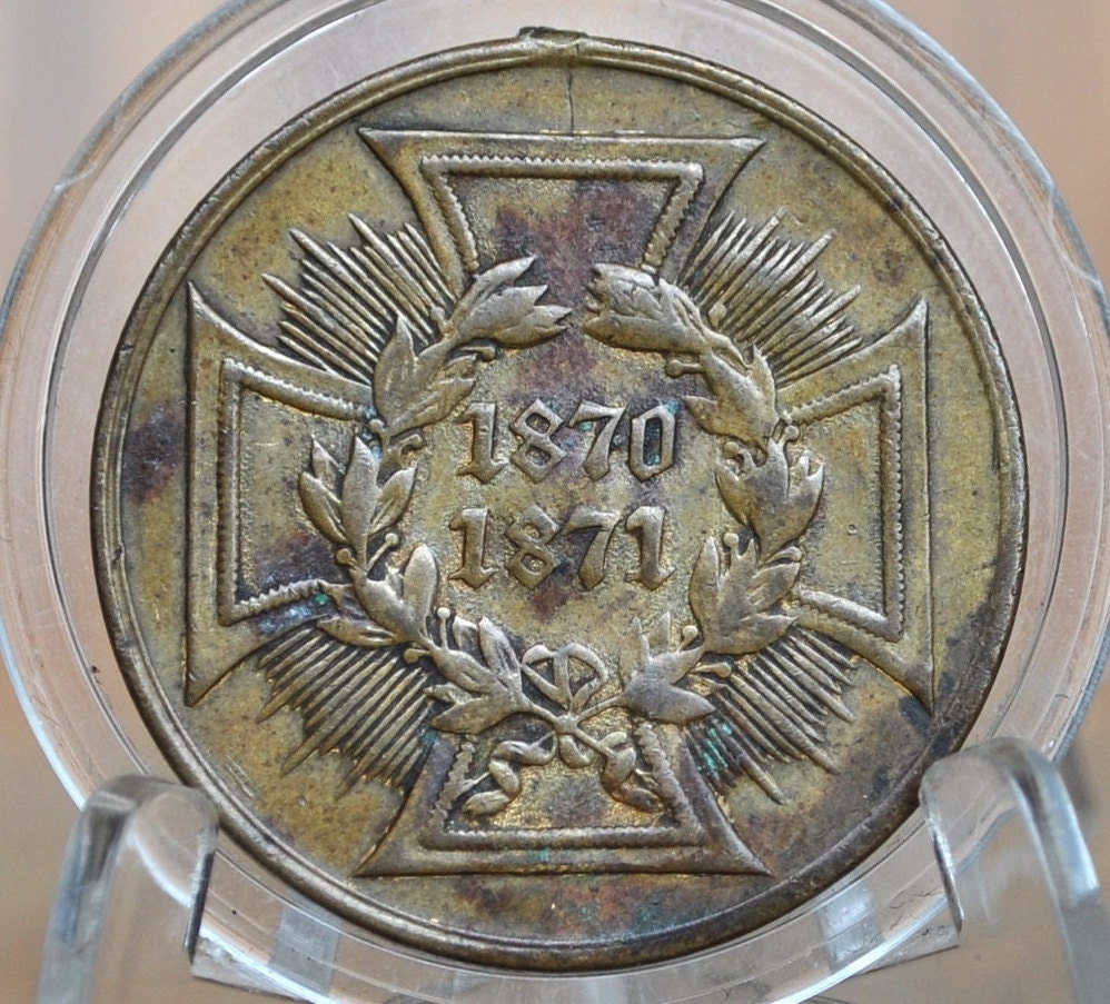 1870-1871 Prussian War Medal - German States War Medal 1871, German Combat Medal, Victory Medal of the Franco-Prussian War