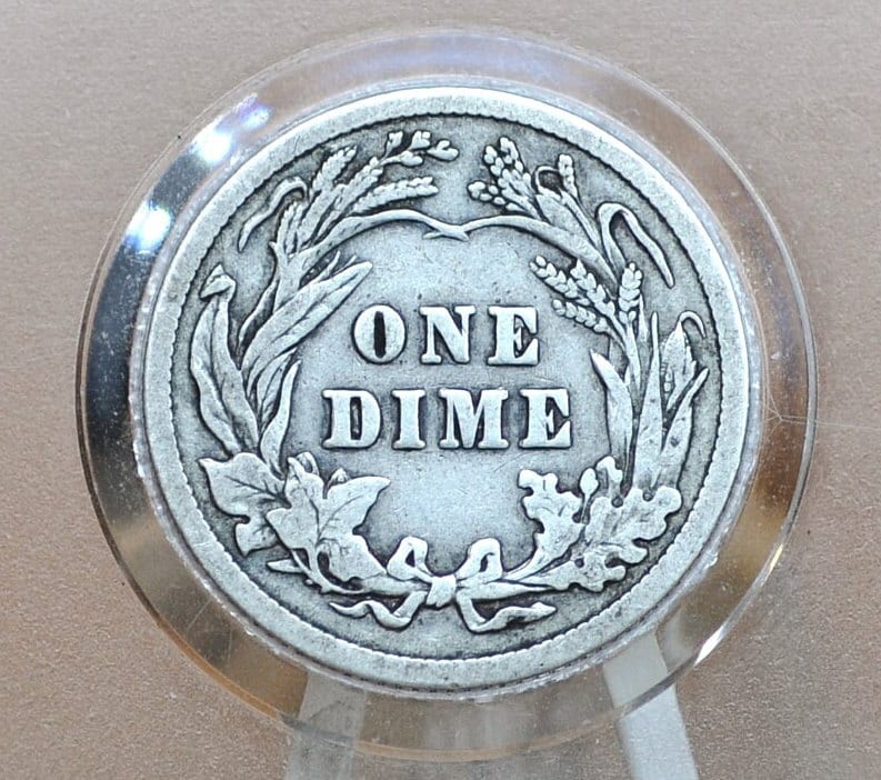 1909 Barber Silver Dime - Choose by Grade / Condition - 1909 P Silver Dime 1909P