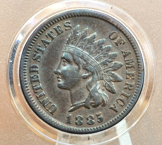 1885 Indian Head Penny - VF-XF45 (Very to Extremely Fine) Grades, Choose by Grade - Rarest of the 1880's - Indian Head Cent 1885 Cent