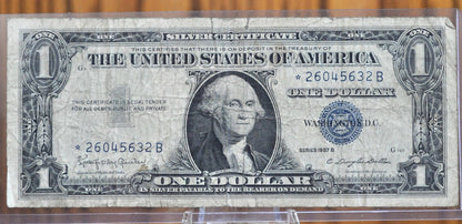 1957 STAR NOTE Silver Certificate - Choose by Grade / Condition - 1957 With Star - Single or Series Set - Star Note Silver Certificates 1957