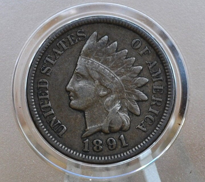 1891 Indian Head Penny - Choose by Grade / Condition - Indian Head Cent 1891 - 1891 US One Cent - Higher Grades