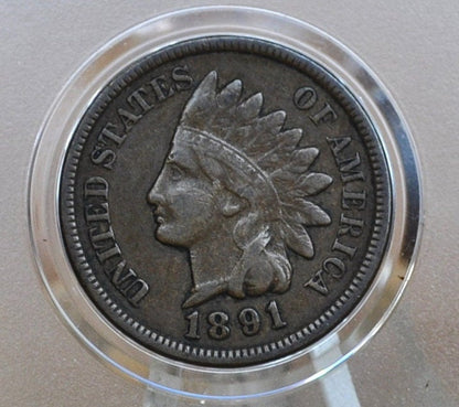 1891 Indian Head Penny - Choose by Grade / Condition - Indian Head Cent 1891 - 1891 US One Cent - Higher Grades
