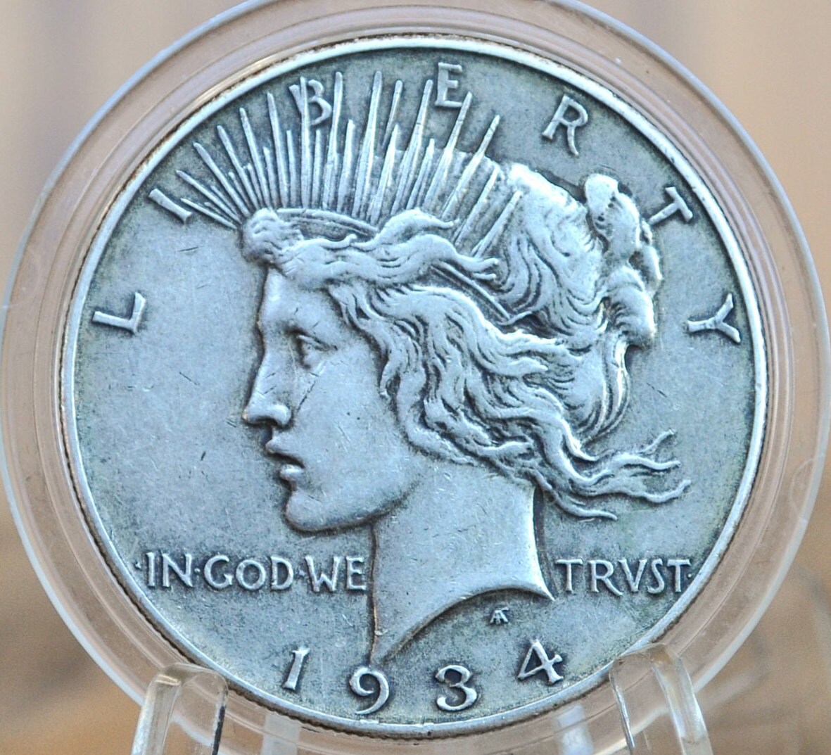 1934-D Peace Dollar - Choose by Grade - 1934 D Peace Silver Dollar - Denver Mint - Better Date & Mint - Silver Dollar 1934