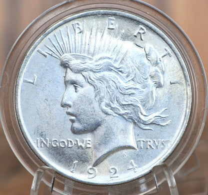 1924 Peace Silver Dollar - Choose by Grade XF-MS63 - 1924 P Silver Dollar - 1924 Silver Dollar Peace 1924 P - Philadelphia Mint