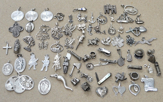 MORE Vintage Sterling Silver Charms! Choose by Charm! Bracelet Charms, Working Charms, Animal Charms, Spiritual Charms, + many more!