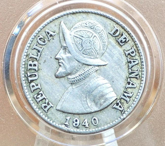 1940 Panama 2 1/2 Centesimos - XF/AU - Two and a Half Centesimos Coin 1940 Panama, Only 1.2 Million Made, High Grade