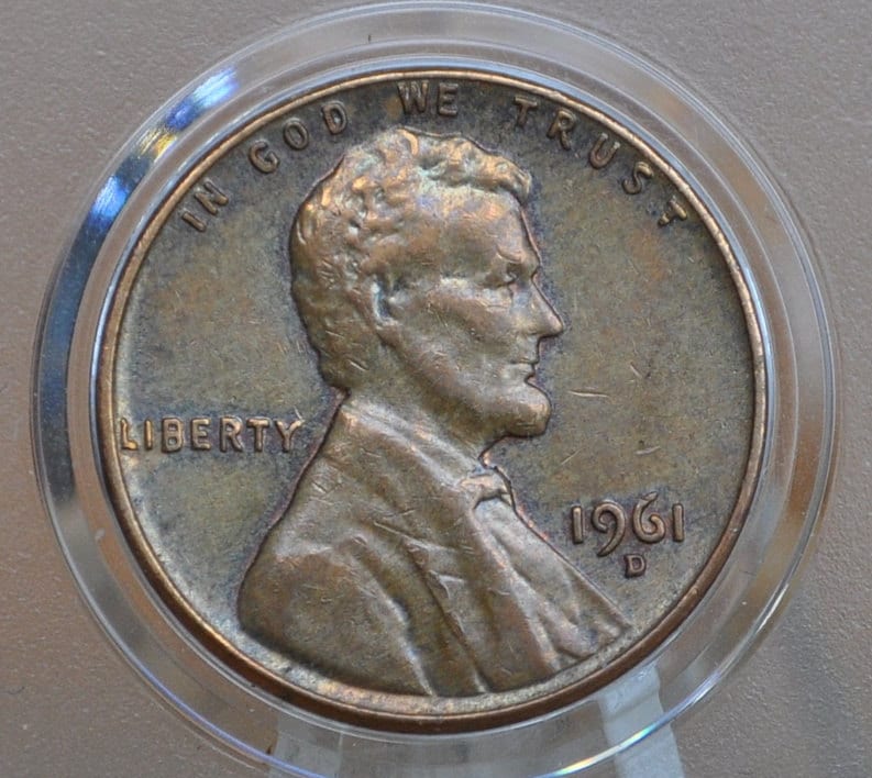 1961 P & D Lincoln Memorial Pennies - Choose by Grade - Philadelphia, Denver Mints - Collectible Coin - 1961 P 1961 D Memorial Cent