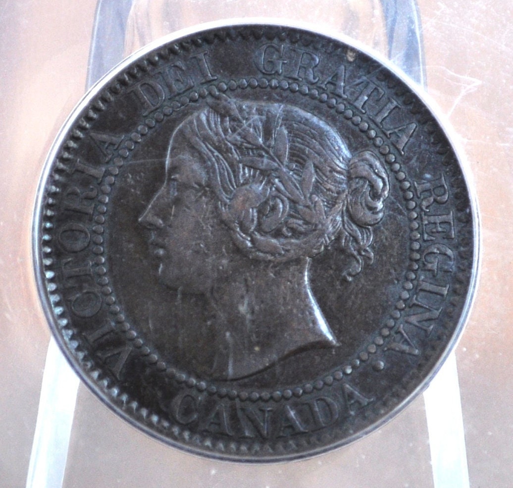 1858 Canadian Cent XF45 Grade, ANACS Certified - 1858 Canada One Cent - 1858 1 Penny Canada - Rare Date, High Grade, Canada Key Date Penny