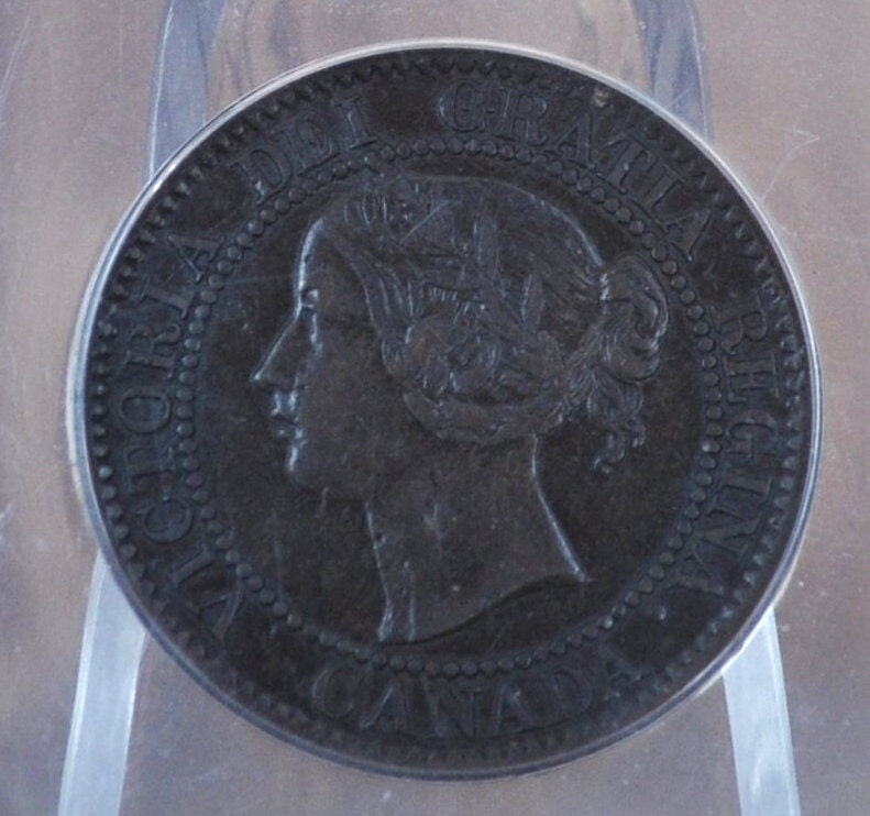 1858 Canadian Cent XF45 Grade, ANACS Certified - 1858 Canada One Cent - 1858 1 Penny Canada - Rare Date, High Grade, Canada Key Date Penny