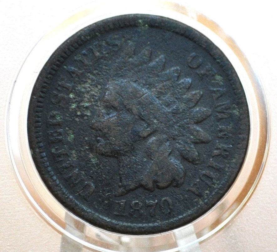 1870 Indian Head Penny - Key Date Indian Head - Choose by Grade - 1870 US 1 Cent 1870 Indian Head Cent 1870