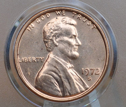 1972 P,D,S Lincoln Memorial Penny - Philadelphia, Denver, San Francisco Mints - Collectible Coin - 1972 P 1972 D 1972 S Memorial Cent