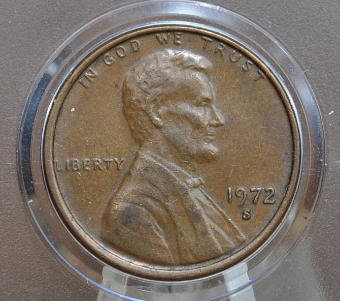 1972 P,D,S Lincoln Memorial Penny - Philadelphia, Denver, San Francisco Mints - Collectible Coin - 1972 P 1972 D 1972 S Memorial Cent