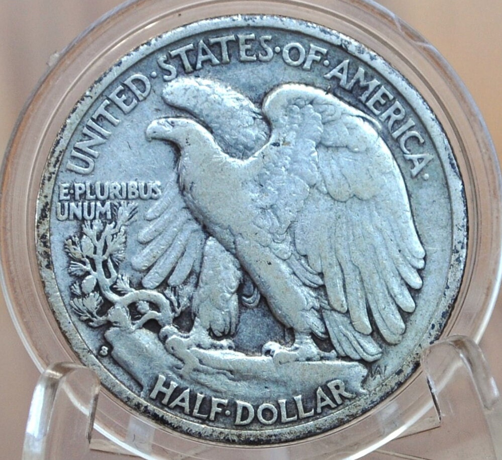 1937-S Walking Liberty Silver Half Dollar - Choose by Grade / Condition - San Francisco Mint - 1937 S Half Dollar Liberty Walking 1937 S WLH