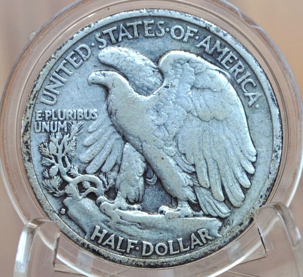 1937-S Walking Liberty Silver Half Dollar - Choose by Grade / Condition - San Francisco Mint - 1937 S Half Dollar Liberty Walking 1937 S WLH