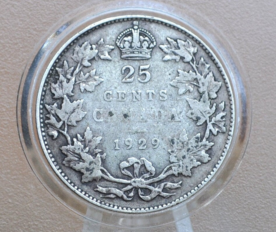 1918-1936 Canadian Silver Quarters - King George V - 92.5% Silver Quarters, Choose by Date - Canadian Coin Collection - Old Canada 25 Cents