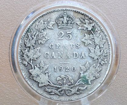 1918-1936 Canadian Silver Quarters - King George V - 92.5% Silver Quarters, Choose by Date - Canadian Coin Collection - Old Canada 25 Cents