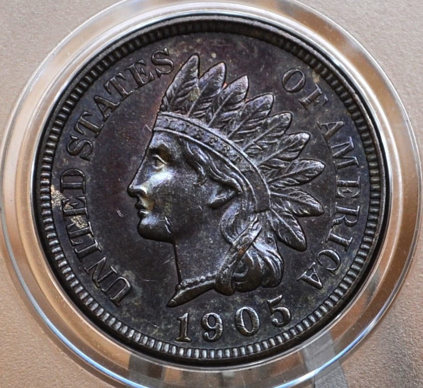 1905 Indian Head Penny - Choose by Grade - Indian Head Cent 1905 - US 1 Cent 1905 - Indian Head Pennies