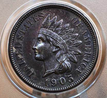 1905 Indian Head Penny - Choose by Grade - Indian Head Cent 1905 - US 1 Cent 1905 - Indian Head Pennies