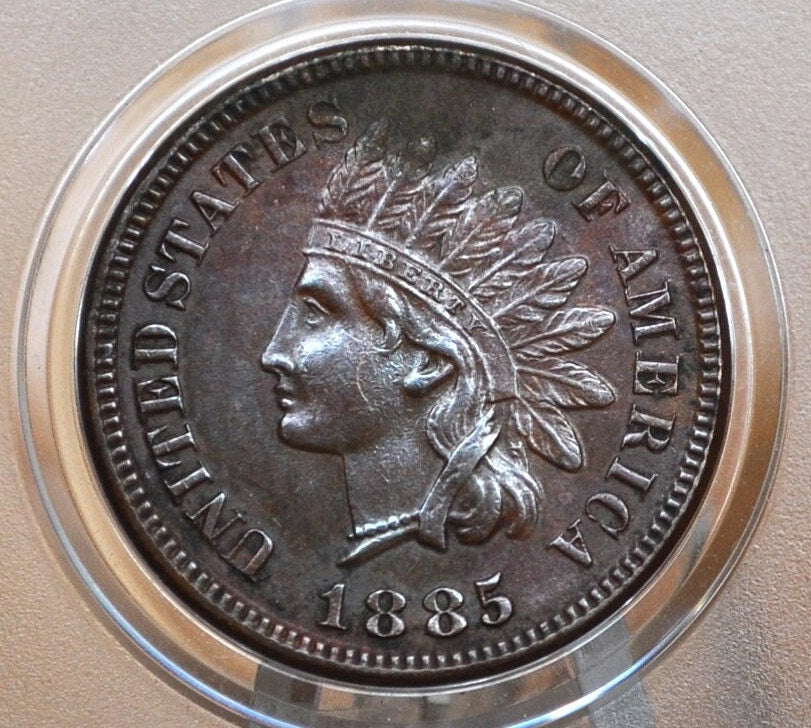 1885 Indian Head Penny - Choose by Grade/Condition - Rarest of the 1880's - Indian Head Cent 1885 Cent