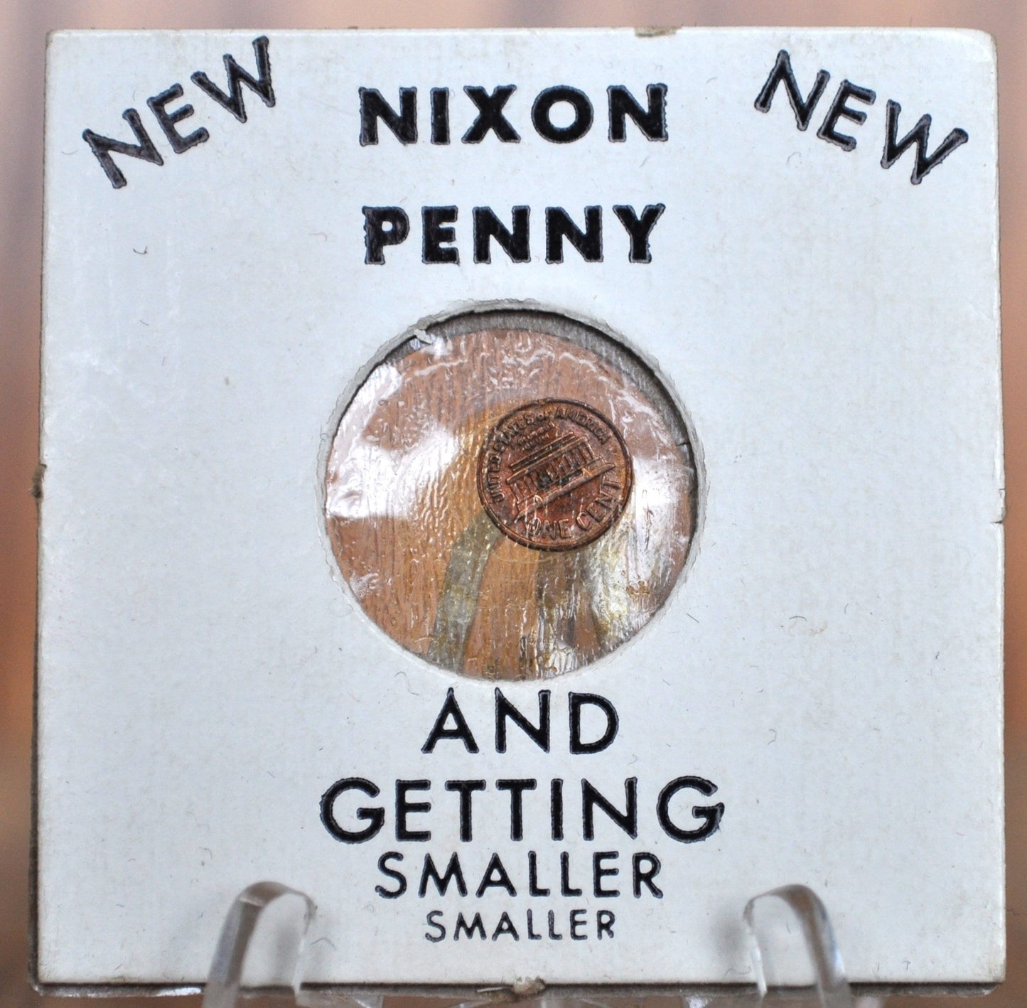 Rare Vintage Nixon Penny - Historical Collectible Coin, Nixon Inflation, Penny Keeps getting smaller and smaller