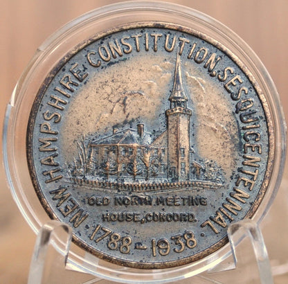 New Hampshire Constitution Sesquicentennial Token - 1788 - 1938 - Rare Collectible