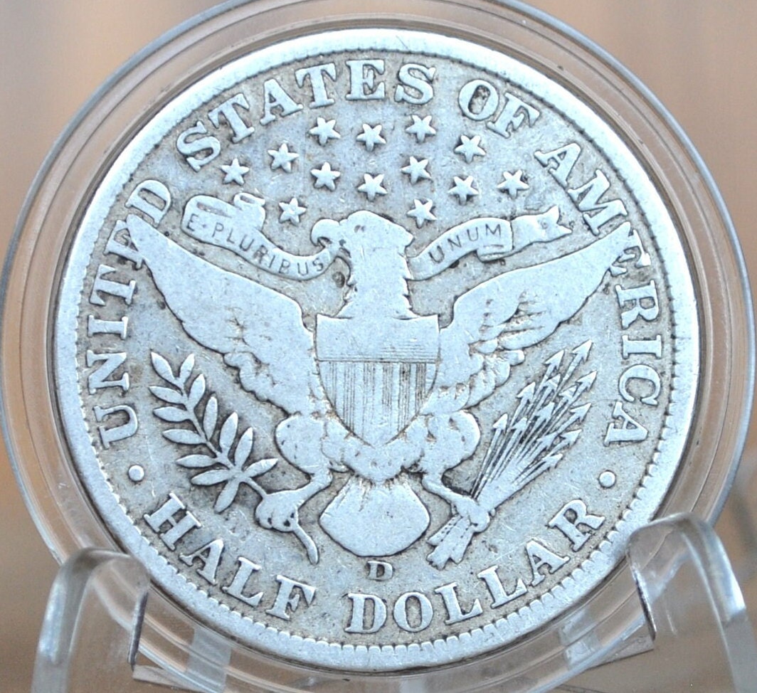 1908 Barber Half Dollars, P,D,O,S Mints - Choose by Mint & Grade / Condition - 1908O Barber Silver Half Dollar 1908D Half Dollar 1908S
