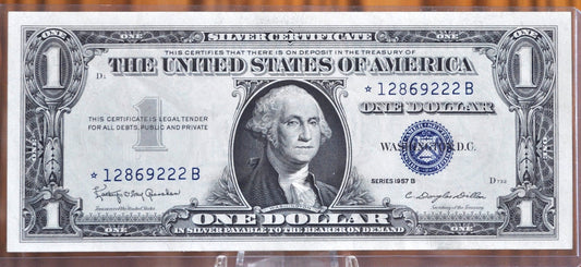 1957 STAR NOTE Silver Certificate - Choose by Grade / Condition - 1957 With Star - Single or Series Set - Star Note Silver Certificates 1957