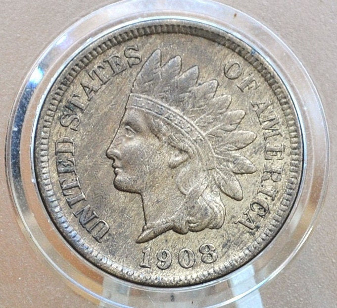 1908-S Indian Head Penny - Choose by Grade - Rare, Key Date - 1908 S US One Penny - 1908 S Indian Head Cent 1908 S
