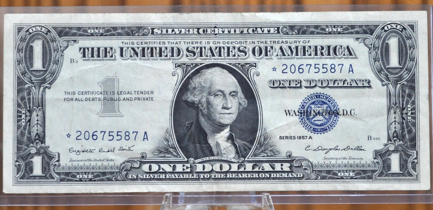 1957 STAR NOTE Silver Certificate - Choose by Grade / Condition - 1957 With Star - Single or Series Set - Star Note Silver Certificates 1957