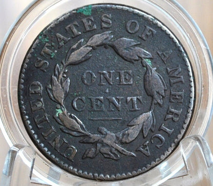 1833 Matron Head Large Cent - VG (Very Good) Grade / Condition - 1833 Liberty Head Cent - 1833 One Cent - Matron Head 1816 to 1835